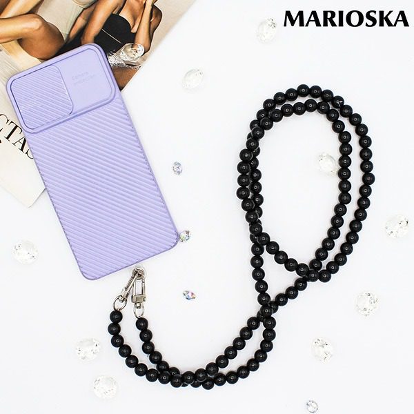 Cordão universal pérolas para telemóvel