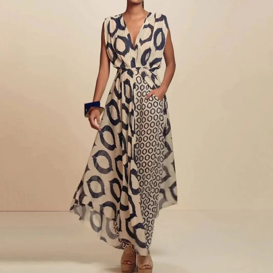 LAURA | VESTIDO LONGO ESTILO BOHO – CORTE FLUIDO E BOLSOS