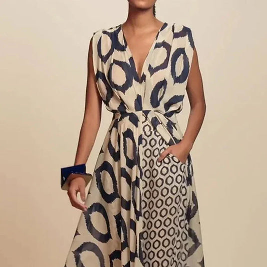LAURA | VESTIDO LONGO ESTILO BOHO – CORTE FLUIDO E BOLSOS