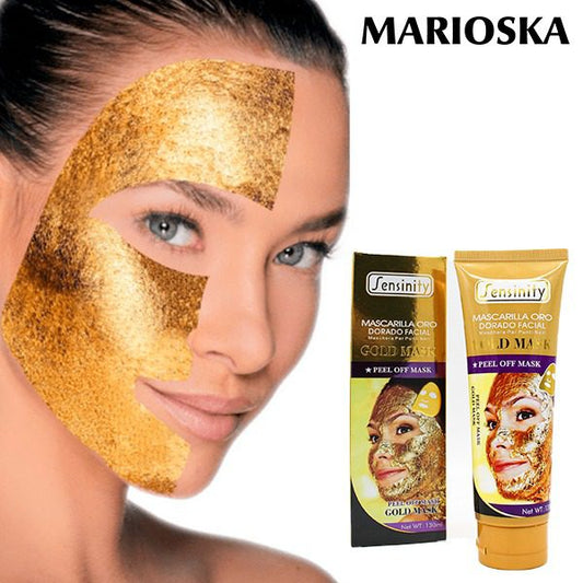 Máscara Facial Dourada