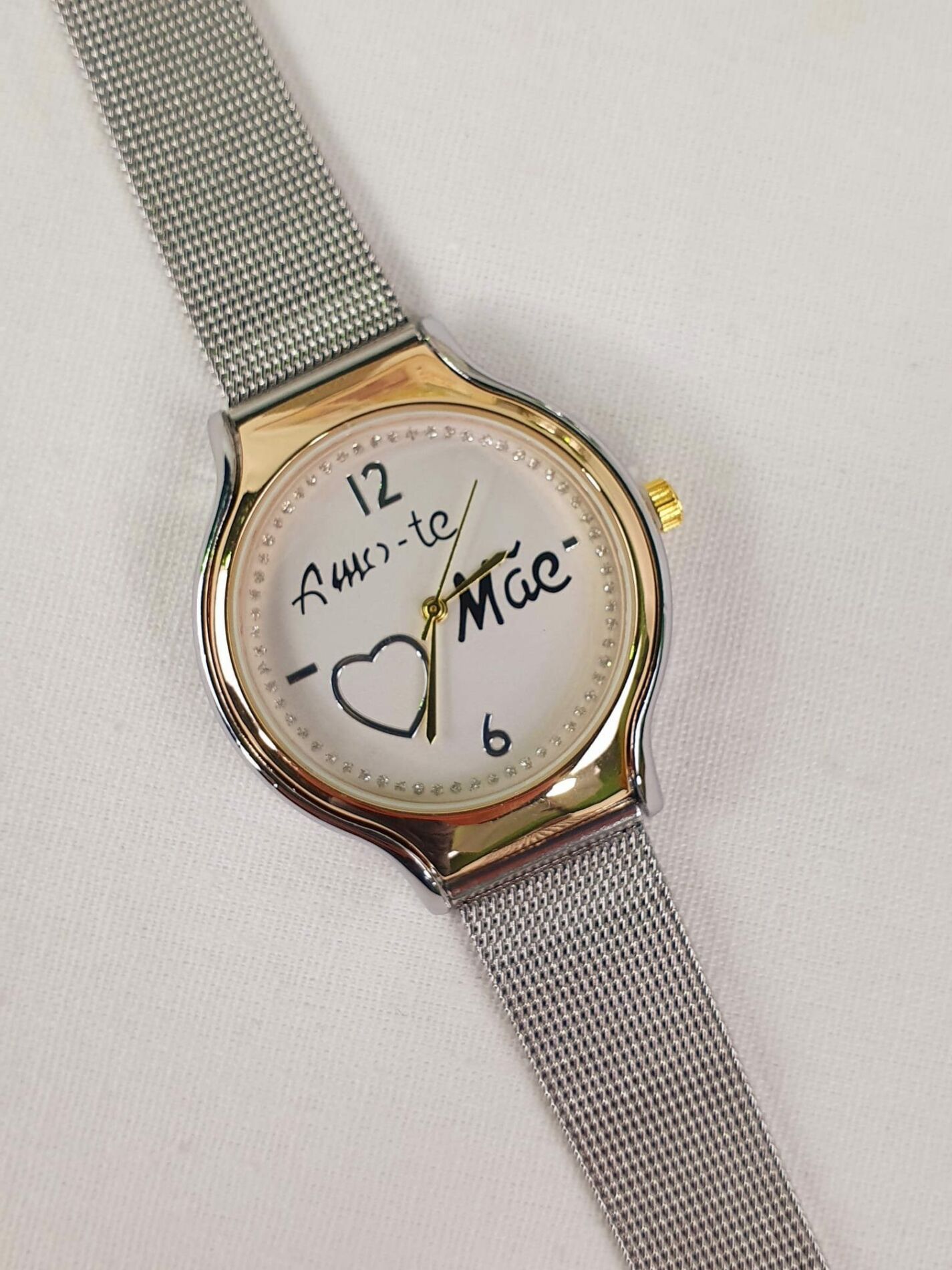 Relógio Amo-te Mãe Classic + Oferta de uma pulseira